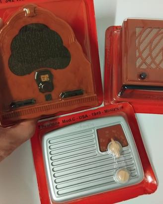 VECCHIE MINIATURE RADIO VINTAGE 