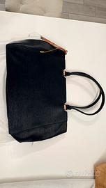 Borsa COMBIPEL nera in vera pelle