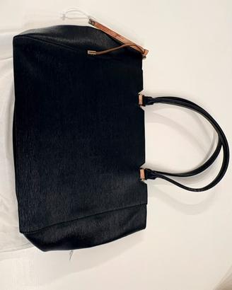 Borsa COMBIPEL nera in vera pelle