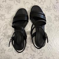 Sandalo Nero Con Tacco Donna - Ben Mantenuto