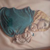 quadro Madonna in gesso