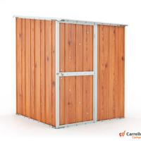 Casetta box lamiera di Acciaio 155x175 fin legno