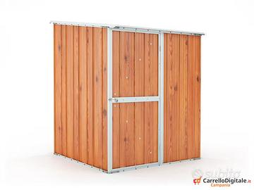 Casetta box lamiera di Acciaio 155x175 fin legno