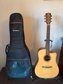 CHITARRA ACUSTICA AMPLIFICATA EFFEDOT D1 23M CEQ