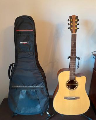 CHITARRA ACUSTICA AMPLIFICATA EFFEDOT D1 23M CEQ