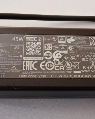 Alimentatore ORIGINALE  notebook HP