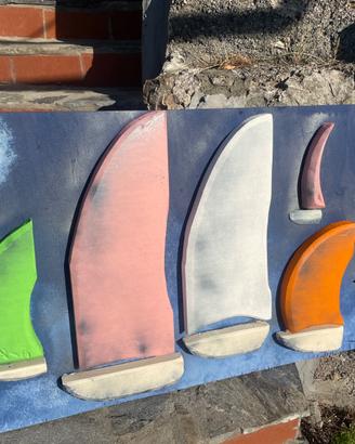 Quadro artigianale barche in mare
