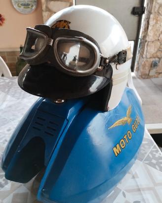 Moto Guzzi Serbatoio d'epoca con chiave+Casco Occ