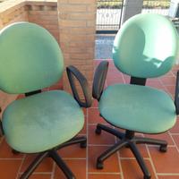 SEDIE UFFICIO SCRIVANIA CON BRACCIOLI E RUOTE