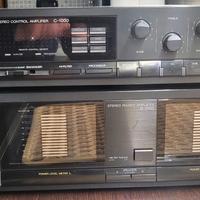 Sansui pre C-1000+finale B-1000 con telecomando