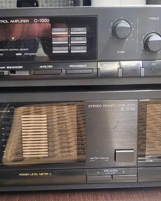 Sansui pre C-1000+finale B-1000 con telecomando