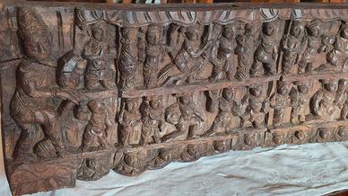 frammento architettonico nepalese fatto a mano