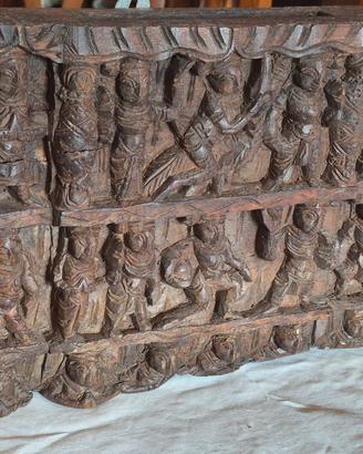 frammento architettonico nepalese fatto a mano