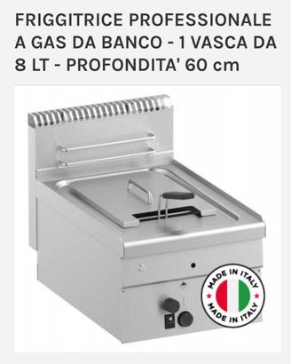 Friggitrice professionale a gas