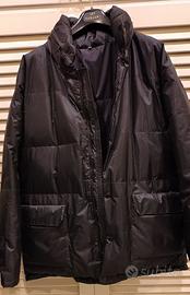 GIACCONE NERO UOMO IN VERO PIUMINO D'OCA CALDISSIM