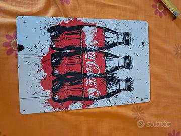 targa  vintage coca cola 
targa coca cola metallo 