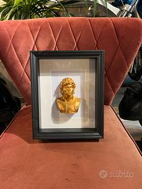 Quadro Maradona in colore bronzo