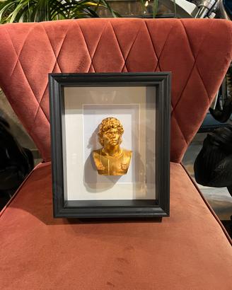 Quadro Maradona in colore bronzo