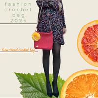 borsa uncinetto fucsia 