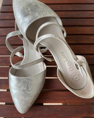 Ballerine Due Lune d'Orsay argento - N. 37