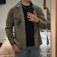 Giacca camicia verde Massimo Dutti Taglia M