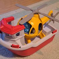 Barca con elicottero Green Toys
