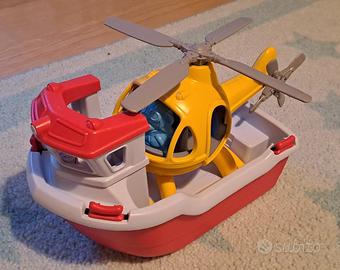 Barca con elicottero Green Toys