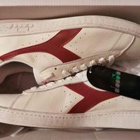 DIADORA Game L Low Waxed BIANCO ROSSO - Taglia 46