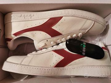 DIADORA Game L Low Waxed BIANCO ROSSO - Taglia 46