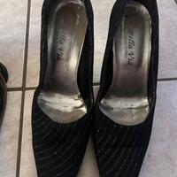 Scarpe Décolleté n 40 strass argento Bella Via