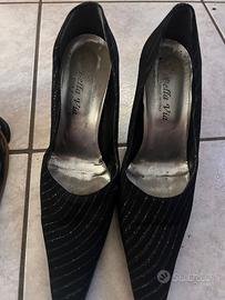 Scarpe Décolleté n 40 strass argento Bella Via