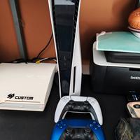 ps5 con lettore disco blu ray + 2 joystick