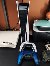 ps5 con lettore disco blu ray + 2 joystick