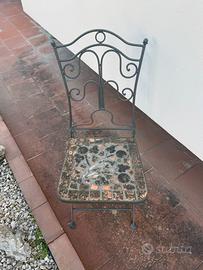 SET DA GIARDINO – 6 SEDIE + TAVOLINO