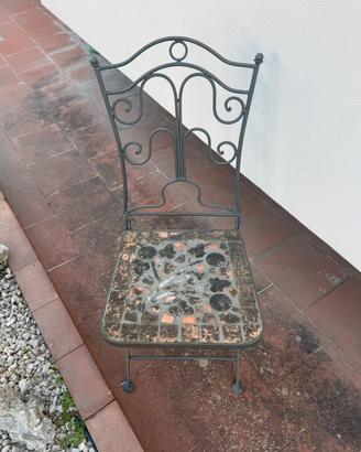 SET DA GIARDINO – 6 SEDIE + TAVOLINO