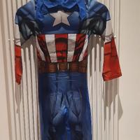 Costume Carnevale Captain America+scudo bambino