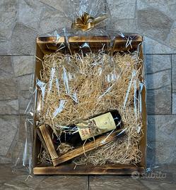 Box Natalizia  con Portabottiglie artigianale