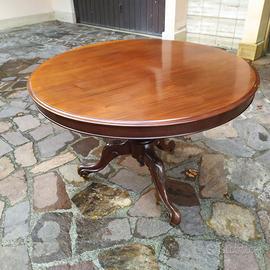 Tavolo antico inglese tondo fisso