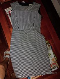 Tubino rigato in cotone pesante