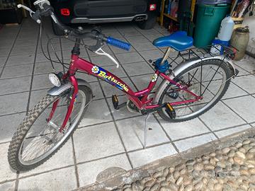 Bicicletta mountain bike 24 pollici con cambio 7 r