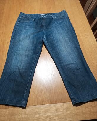 pantaloni jeans Oltre Capri/pinocchietto. Tg 48