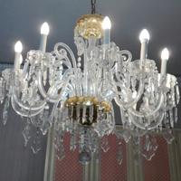 Lampadario in cristallo  a sospensione