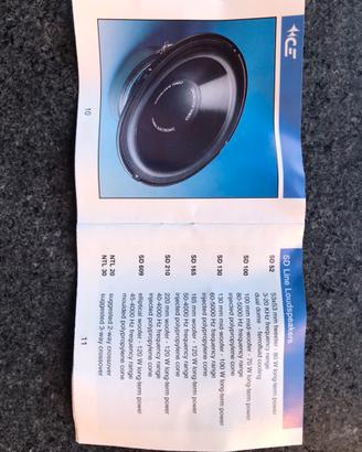 Altoparlanti 165 coral con twiter e cavi alimentaz