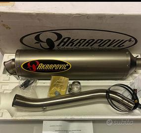 Scarico Akrapovic ovale in titanio