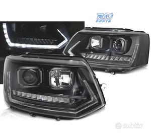 FARI PER VOLKSWAGEN VW T5 GP 09-14 DRL NERI CON FR
