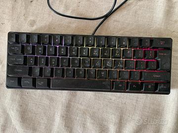 Tastiera meccanica da gamer 61 tasti