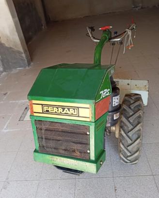 Motocoltivatore Ferrari 72s con trincia e carrello