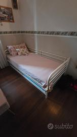 letto singolo in ferro 90x200 con secondo letto es