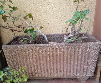 fioriera vasca cemento vintage anni 80