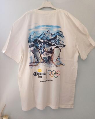 t-shirt birra Corona Olimpiadi Milano Cortina 2026